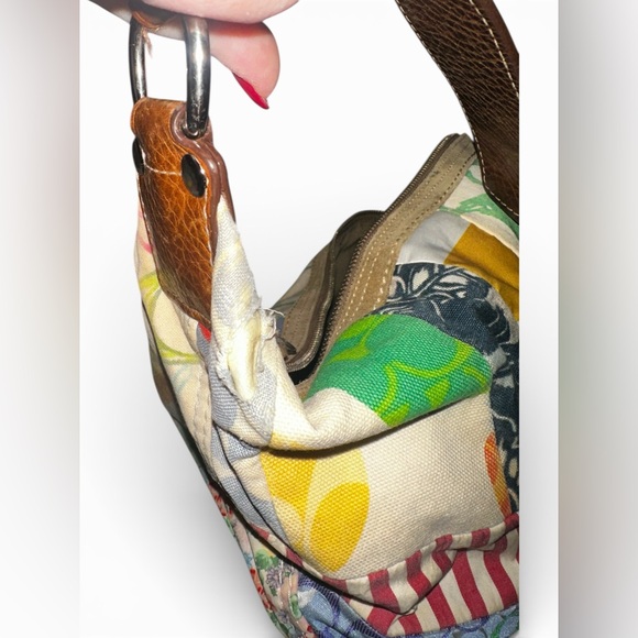 Coach Vintage Y2K Hampton Patchwork Multicolor Patchwork Hobo Shoulder Bag - Picture 11 of 13